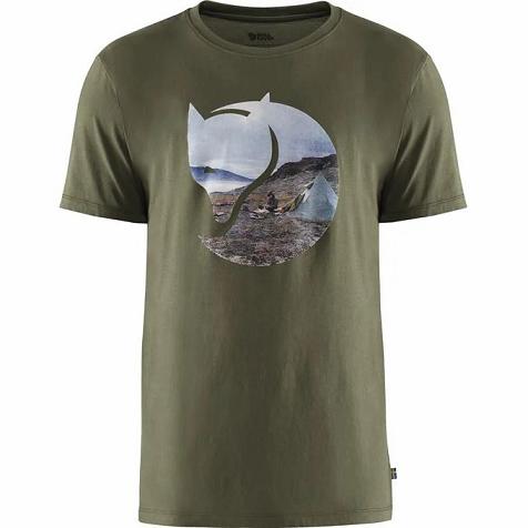 Fjallraven Men Gädgaureh T-Shirt Green PH14987 Philippines